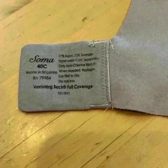 Soma Vanishing Back Full Coverage Bra RN 79984 - Picture 6 of 8